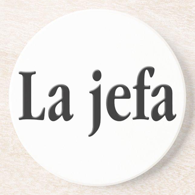 Posavasos De Arenisca La jefa (Frente)