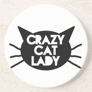 Posavasos De Arenisca La loca dama del gato