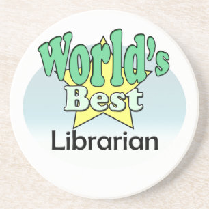 Posavasos De Arenisca La mejor bibliotecaria del mundo