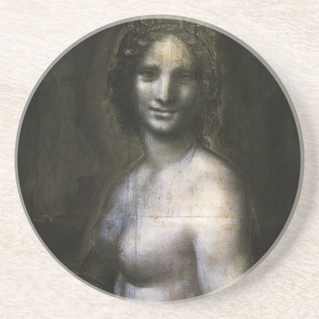 Posavasos De Arenisca La Mona Lisa de da Vinci (Frente)