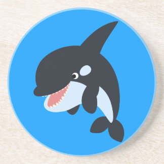 Posavasos De Arenisca La montaña rusa de ballenas para Personalizado de