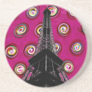 Posavasos De Arenisca La montaña rusa de la Torre Eiffel