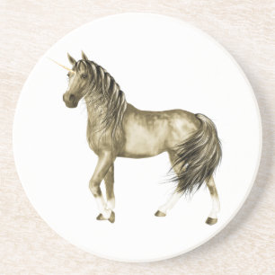 Posavasos De Arenisca la montaña rusa de oro de Unicornio