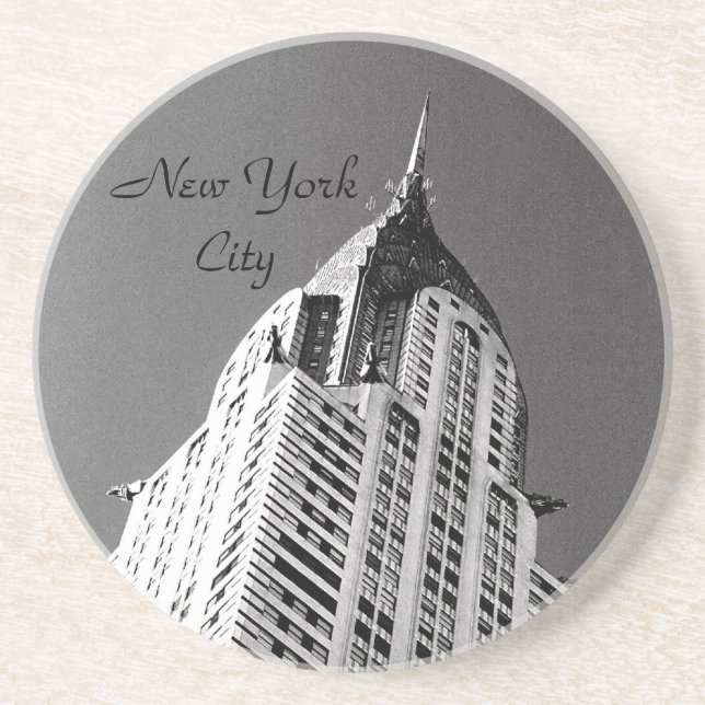 Posavasos De Arenisca La montaña rusa del edificio Chrysler (Frente)