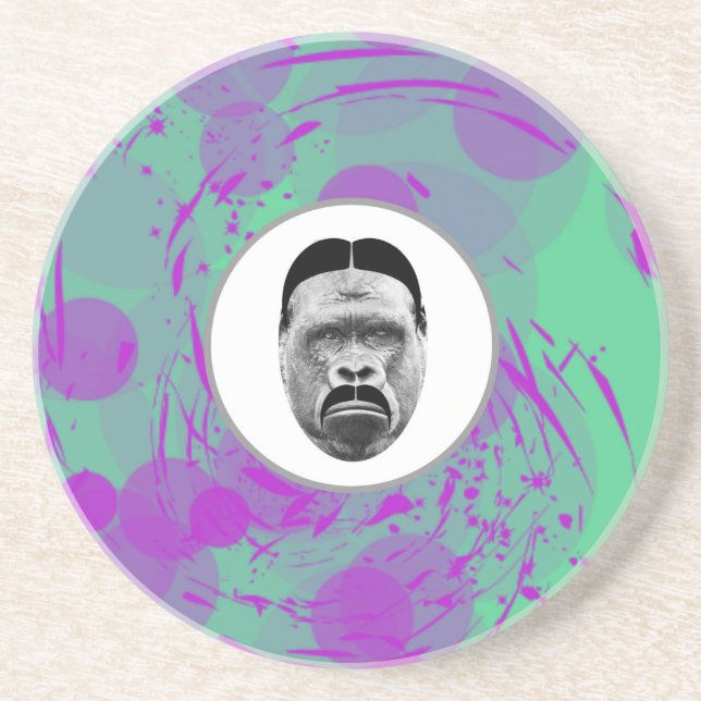 Posavasos De Arenisca La montaña rusa del gorila (Frente)