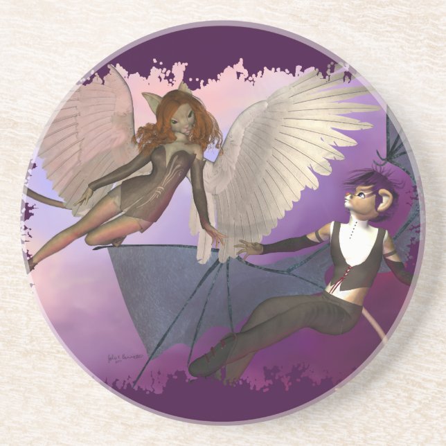 Posavasos De Arenisca La montaña rusa vacía (Frente)