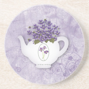 Posavasos De Arenisca La montaña rusa violeta de Teapot