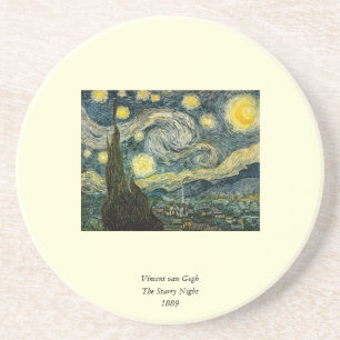 Posavasos De Arenisca La noche estrellada de Vincent van Gogh (1889)
