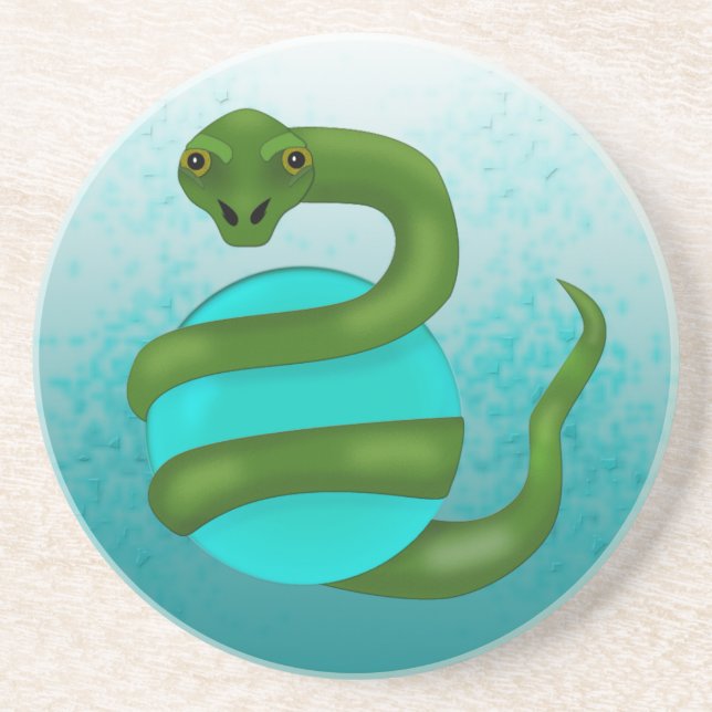 Posavasos De Arenisca La serpiente (Frente)