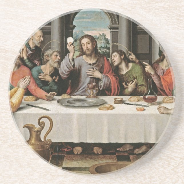 Posavasos De Arenisca La última cena (Frente)