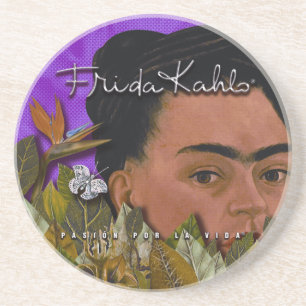 Posavasos De Arenisca La Vida de Frida Kahlo Pasion Por