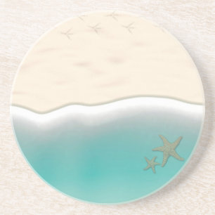 Posavasos De Arenisca La vida es una playa