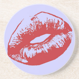 Posavasos De Arenisca Labios rojos