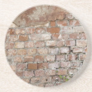 Posavasos De Arenisca Ladrillo de pared antigua