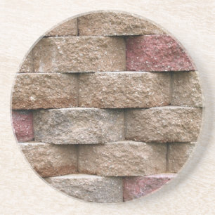 Posavasos De Arenisca Ladrillo, rock, serie de piedra - escayola de pied
