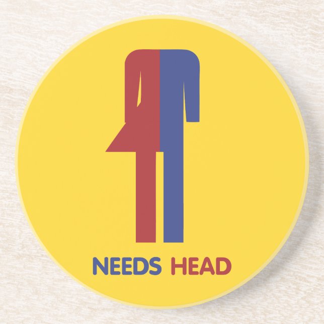 Posavasos De Arenisca Ladyboy necesita cabeza (Frente)