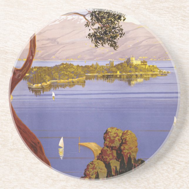 Posavasos De Arenisca Lago Garda (Frente)