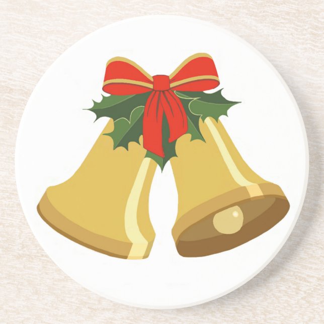 Posavasos De Arenisca Las campanas están sonando (Frente)