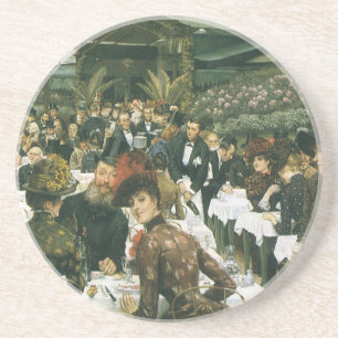Posavasos De Arenisca Las damas del artista de James Tissot, Arte Antigu