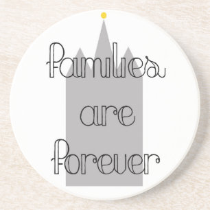 Posavasos De Arenisca las familias son para siempre mormon lds templo