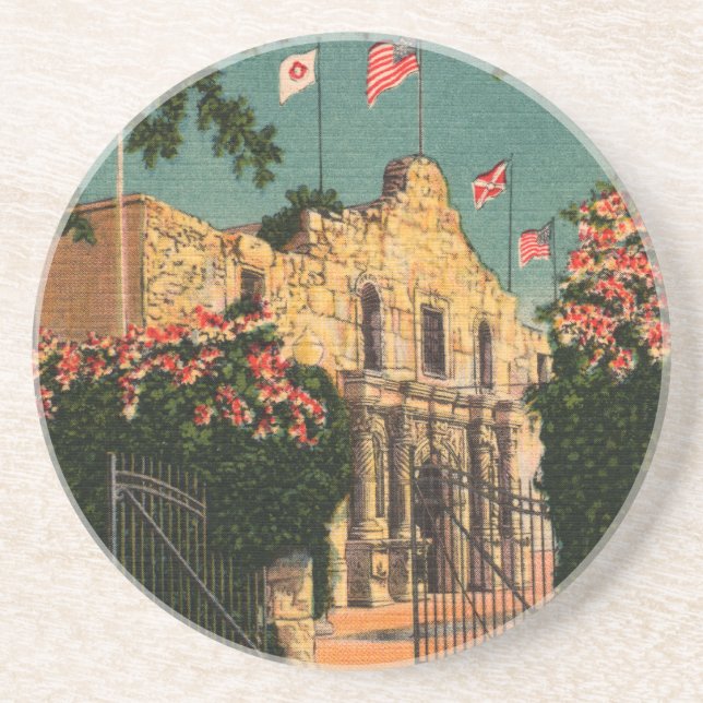 Posavasos De Arenisca Las galas de esquí de Texas (Frente)