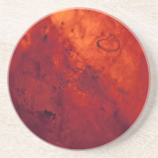 Posavasos De Arenisca Lava caliente roja