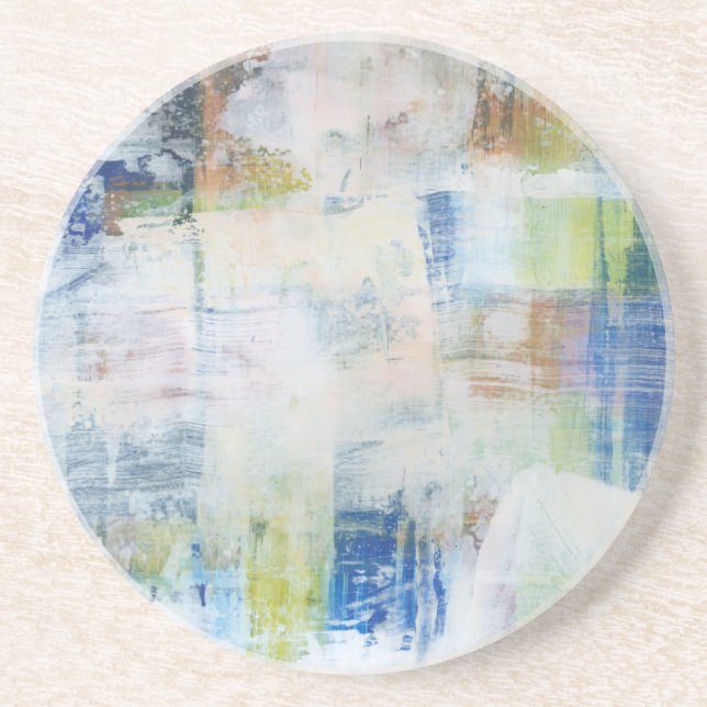 Posavasos De Arenisca Lavado blanco III (Frente)