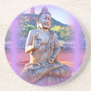 Posavasos De Arenisca lavender aura buddha