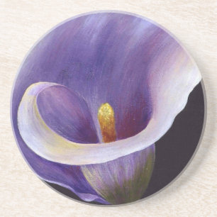 Posavasos De Arenisca Lavender Calla Lily