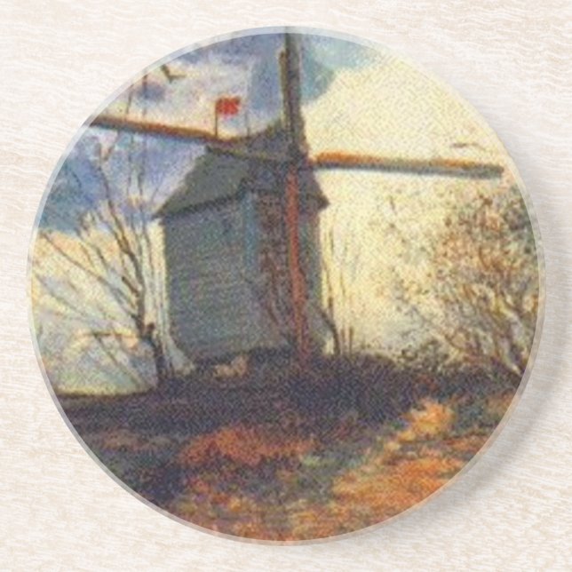 Posavasos De Arenisca Le Moulin de la Galette Van Gogh (Frente)