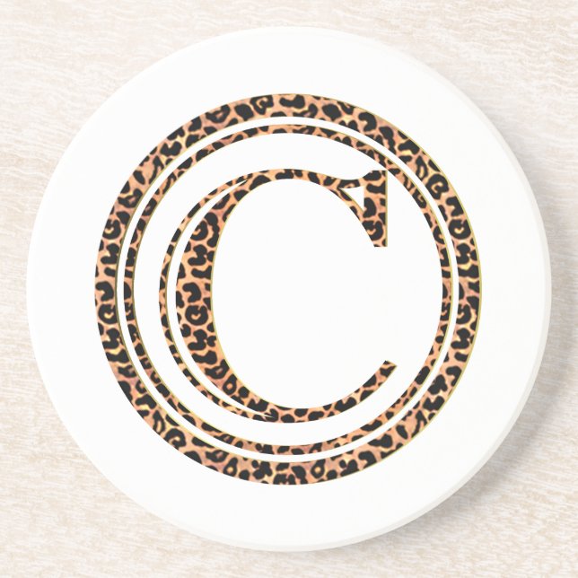 Posavasos De Arenisca leopardo C (Frente)