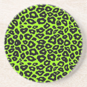 Posavasos De Arenisca Leopardo Negro