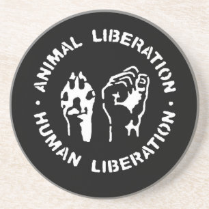 Posavasos De Arenisca Liberación animal del ser humano de la liberació