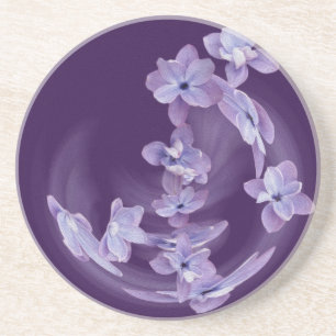 Posavasos De Arenisca Lilac en círculo