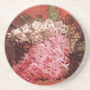 Posavasos De Arenisca Lilas rosas de Vincent van Gogh, Naturaleza muerta
