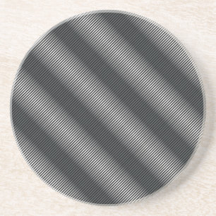 Posavasos De Arenisca Líneas de graduación ultrafinas en blanco y negro