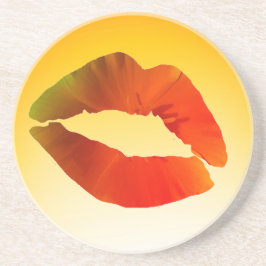 Posavasos De Arenisca Lips, Semilla de Bocadillo de Boca Sexy