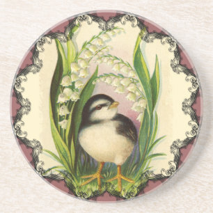Posavasos De Arenisca Little Bird Vintage Coaster
