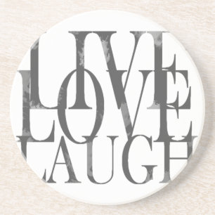 Posavasos De Arenisca Live Love Lauder Inspiradora cita