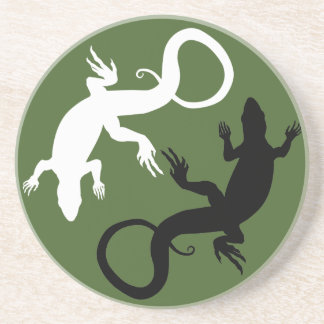 Posavasos De Arenisca Lizard Coasters Reptiles Art Coaster Lizard Regalo