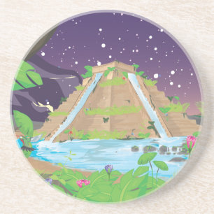 Posavasos De Arenisca Los jardines colgantes de Babilonia