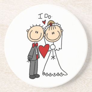 Posavasos De Arenisca Los pares de la boda hago las camisetas y los