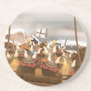 Posavasos De Arenisca Los Vikingos