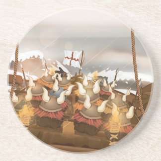 Posavasos De Arenisca Los Vikingos