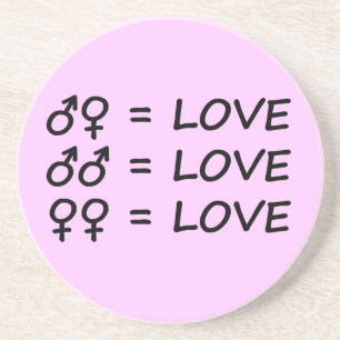 Posavasos De Arenisca Love Sandstone Coaster
