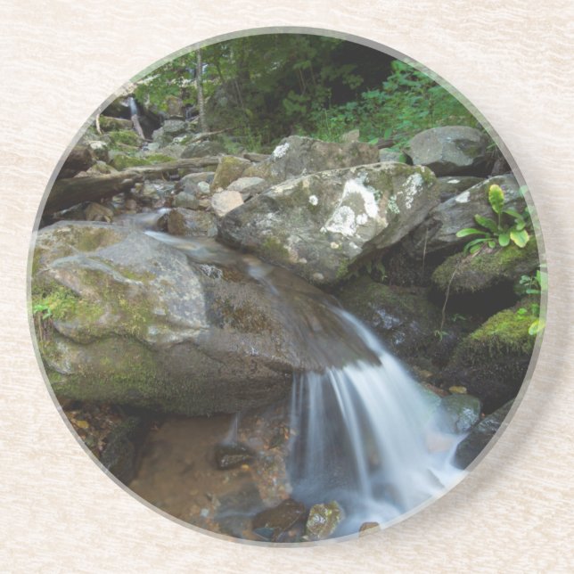 Posavasos De Arenisca Lower Dark Hollow Falls, Shenandoah (Frente)