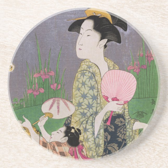 Posavasos De Arenisca Luciérnagas (Frente)