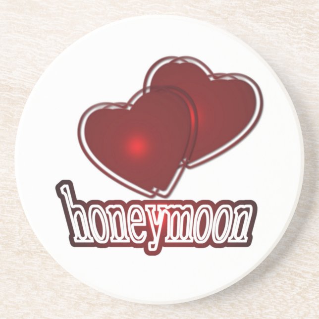 Posavasos De Arenisca Luna de miel (Frente)