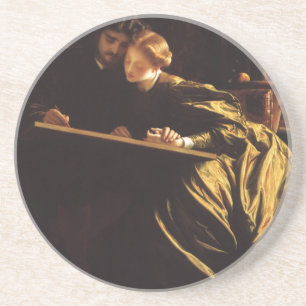 Posavasos De Arenisca Luna de miel del pintor por Lord Frederic Leighton