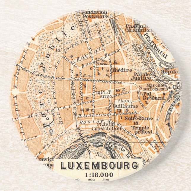 Posavasos De Arenisca Luxemburgo (Frente)